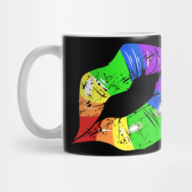 Lgbt Pride Gay Lesbian Transgender Rainbow Mouth Vintage Lgbt Mug